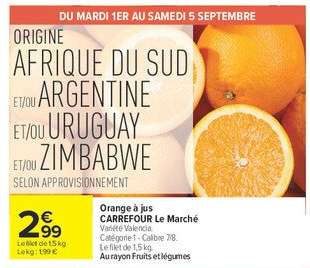 Orange à jus