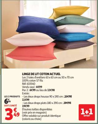 Linge De Lit Coton Actuel