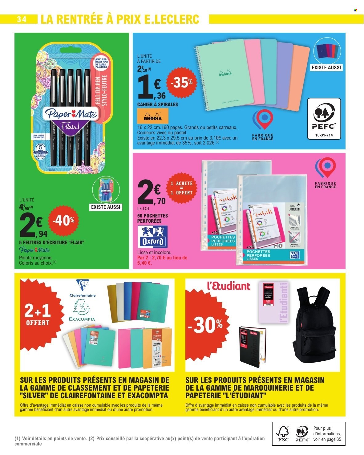 Catalogue E.Leclerc - 01/09/2026 - 12/09/2026. Page 34