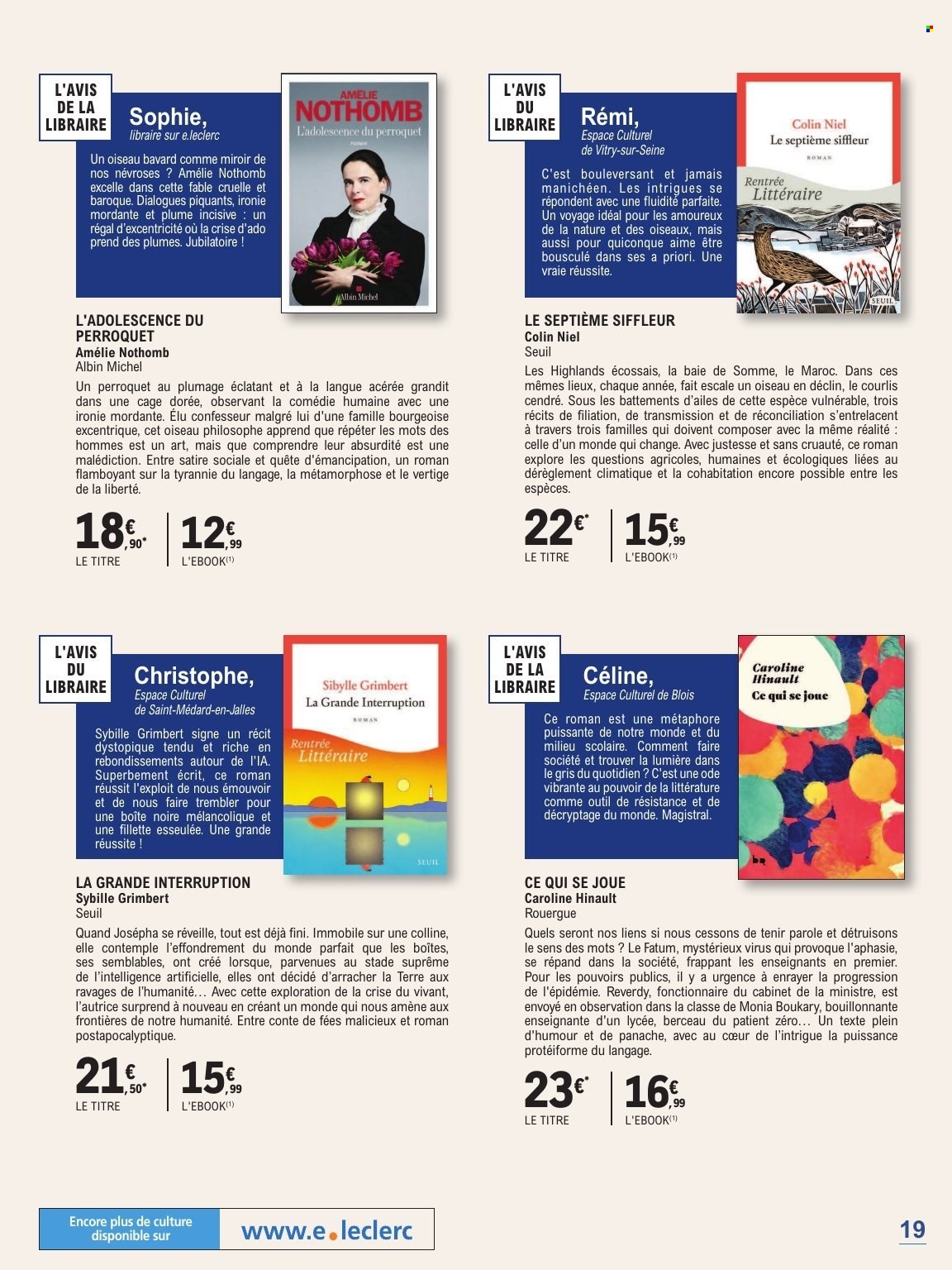 Catalogue E.Leclerc - 01/09/2026 - 24/10/2026. Page 19
