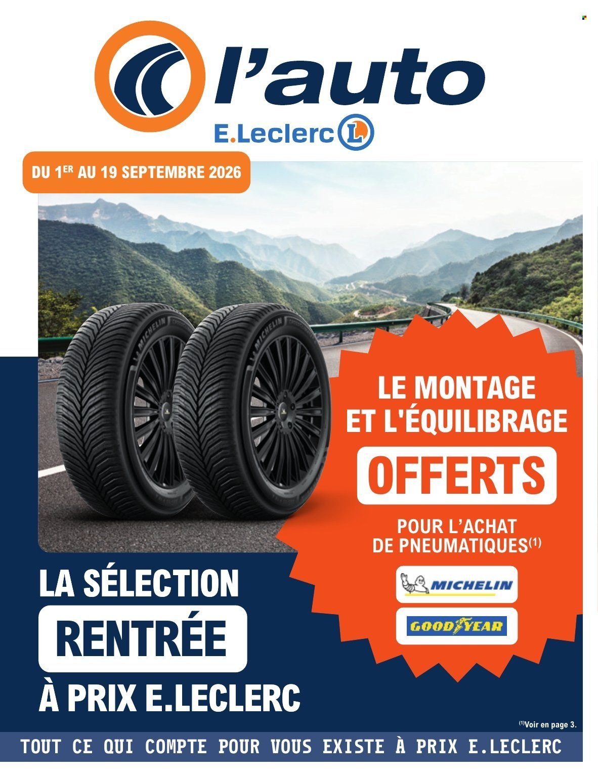 Catalogue E.Leclerc - 01/09/2026 - 19/09/2026. Page 1
