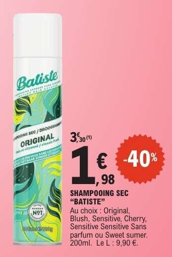 Shampooing Sec Batiste