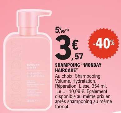 SHAMPOING “MONDAY HAIRCARE”