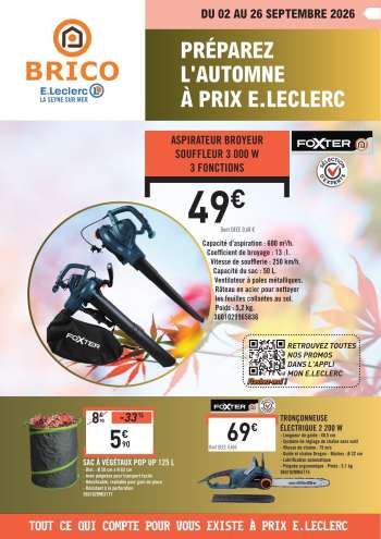 Catalogue E.Leclerc - 02/09/2026 - 19/09/2026.