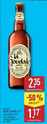 GOUDAL BIÈRE BLONDE 7,2°