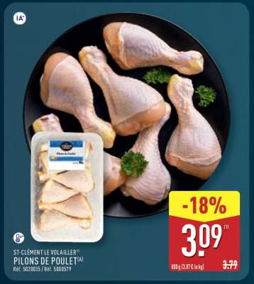 ST-CLÉMENT LE VOLAILLER PILONS DE POULET