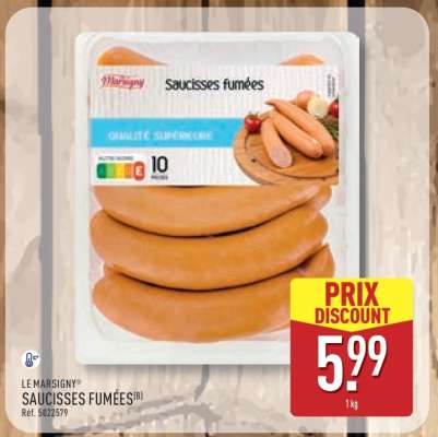 LE MARSIGNY SAUCISSES FUMÉES