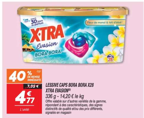 LESSIVE CAPS BORA BORA X28