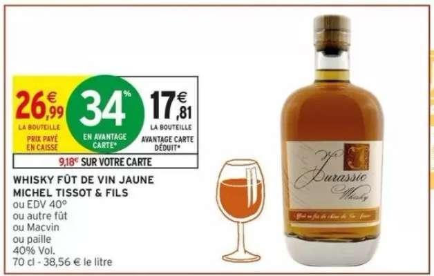 WHISKY FÛT DE VIN JAUNE MICHEL TISSOT & FILS