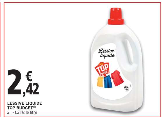 LESSIVE LIQUIDE TOP BUDGET