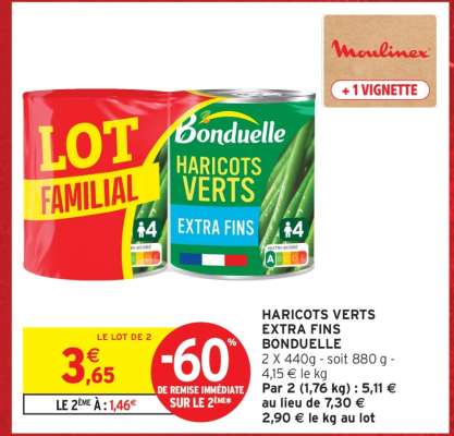 Haricots Verts Extra Fins Bonduelle
