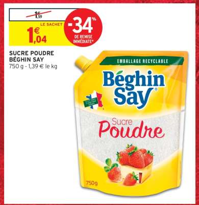 Sucre Poudre Beghin Say