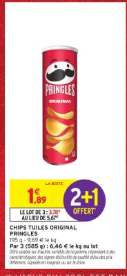 Chips Tuiles Original Pringles