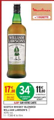 SCOTCH WHISKY BLENDED WILLIAM LAWSON'S