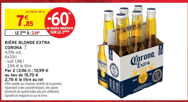 BIÈRE BLONDE EXTRA CORONA