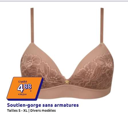 Soutien-gorge sans armatures
