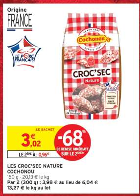 LES CROC'SEC NATURE COCHONOU