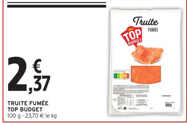TRUITE FUMÉE TOP BUDGET