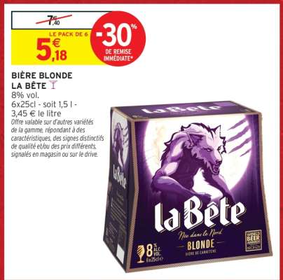 Bière Blonde La Bête