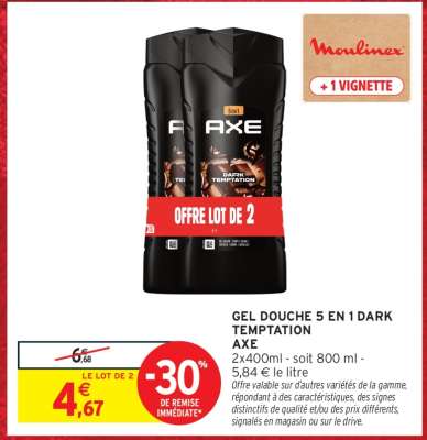 GEL DOUCHE 5-EN-1 DARK TEMPTATION AXE
