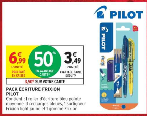 PACK ÉCRITURE FRIXION PILOT