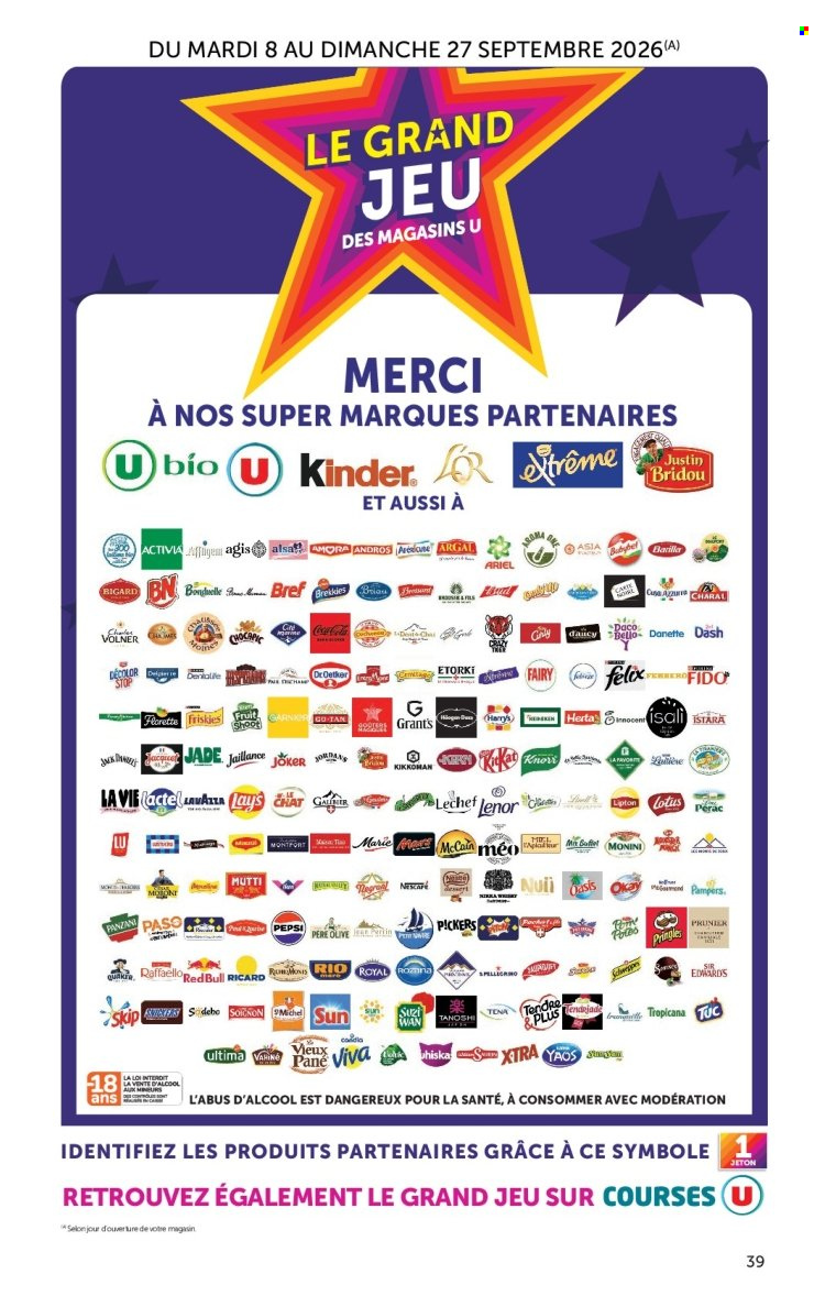 Catalogue SUPER U - 08/09/2026 - 20/09/2026. Page 39