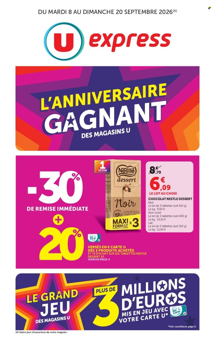 Catalogue U express - 08/09/2026 - 20/09/2026. Page 1