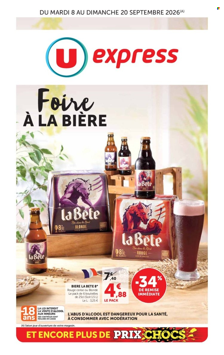 Catalogue U express - 08/09/2026 - 20/09/2026. Page 1