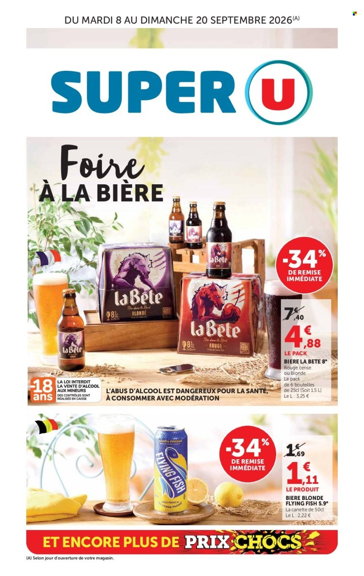 Catalogue SUPER U - 08/09/2026 - 20/09/2026. Page 1