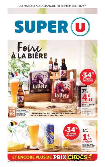 Catalogue SUPER U - 08/09/2026 - 20/09/2026.