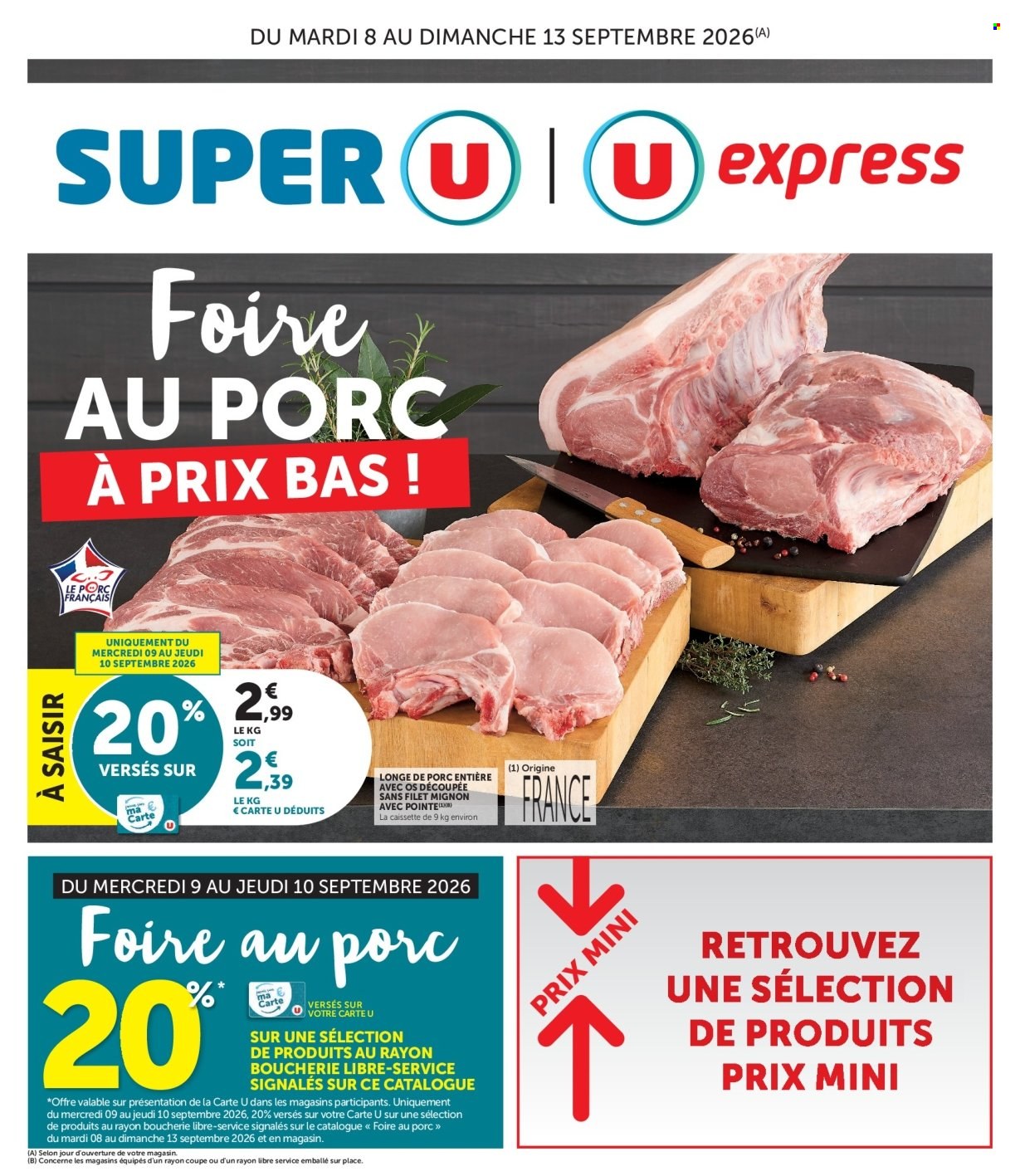 Catalogue Magasins U - 08/09/2026 - 13/09/2026. Page 1