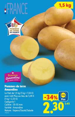 Pommes de terre Amandine
