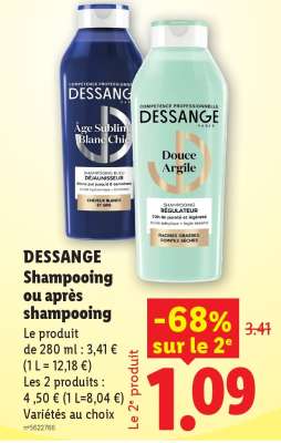 DESSANGE SHAMPOOING OU APRÈS-SHAMPOOING