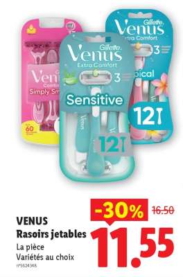 VENUS Rasoirs jetables