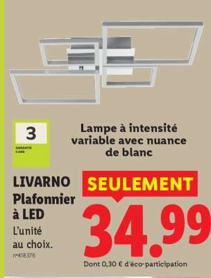 LIVARNO Plafonnier à LED
