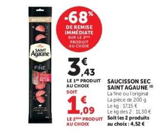 SAUCISSON SEC SAINT AGAÛNE