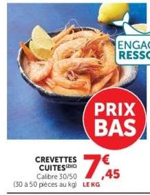 CREVETTES CUITES