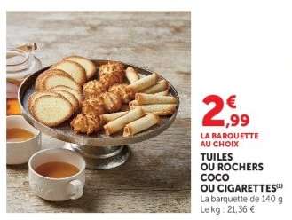 Tuiles ou Rochers Coco ou Cigarettes