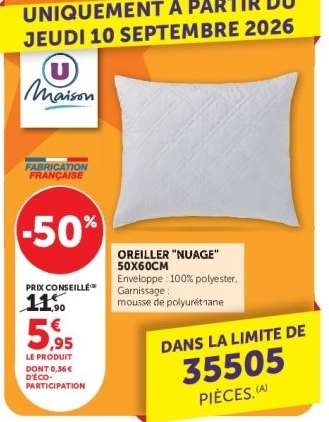 Oreiller 'Nuage' 50x60cm