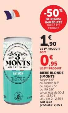 Bière Blonde 3 Monts*