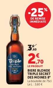 Biere Blonde Triple Secret Des Moines 8°