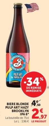 BIERE BLONDE PULP ART HAZY BROOKLYN IPA 6°