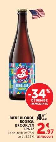 BIERE BLONDE BODEGA BROOKLYN IPA 5°