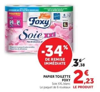 PAPIER TOILETTE FOXY