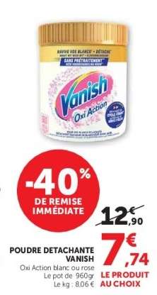 POUDRE DÉTACHANTE “VANISH”
