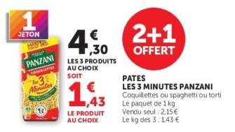 Pâtes «Les 3 minutes» PANZANI