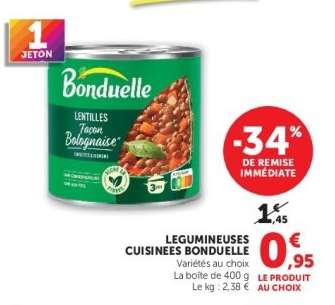 LEGUMINEUSES CUISINEES BONDUELLE