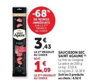 SAUCISSON SEC SAINT AGAÛNE