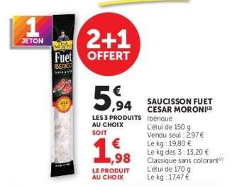 SAUCISSON FUET CESAR MORONI