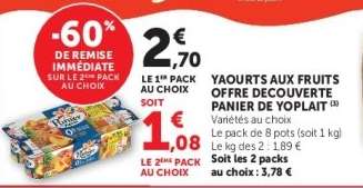 Yaourts aux fruits «Offre découverte» PANIER DE YOPLAIT